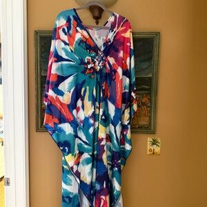 Vibrant Multicolor Kaftan Dress